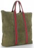 Bőr táska shopper bag Vittoria Gotti zöld V689746